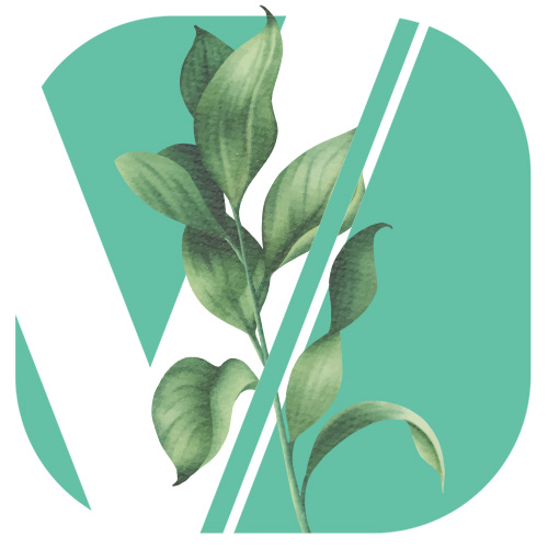 logo with leaf