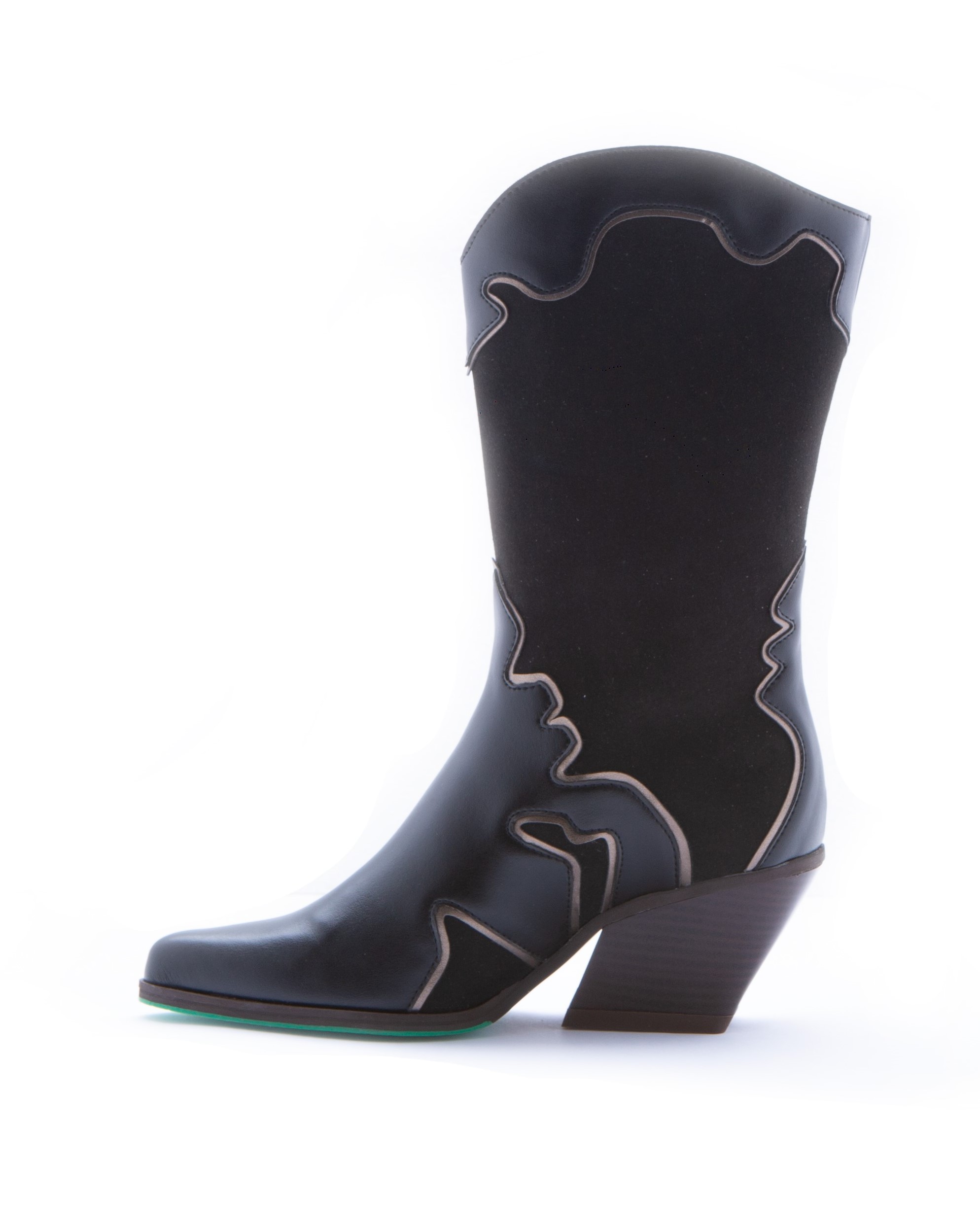 A Perfect Jane - Sooty vegan high boots in Black