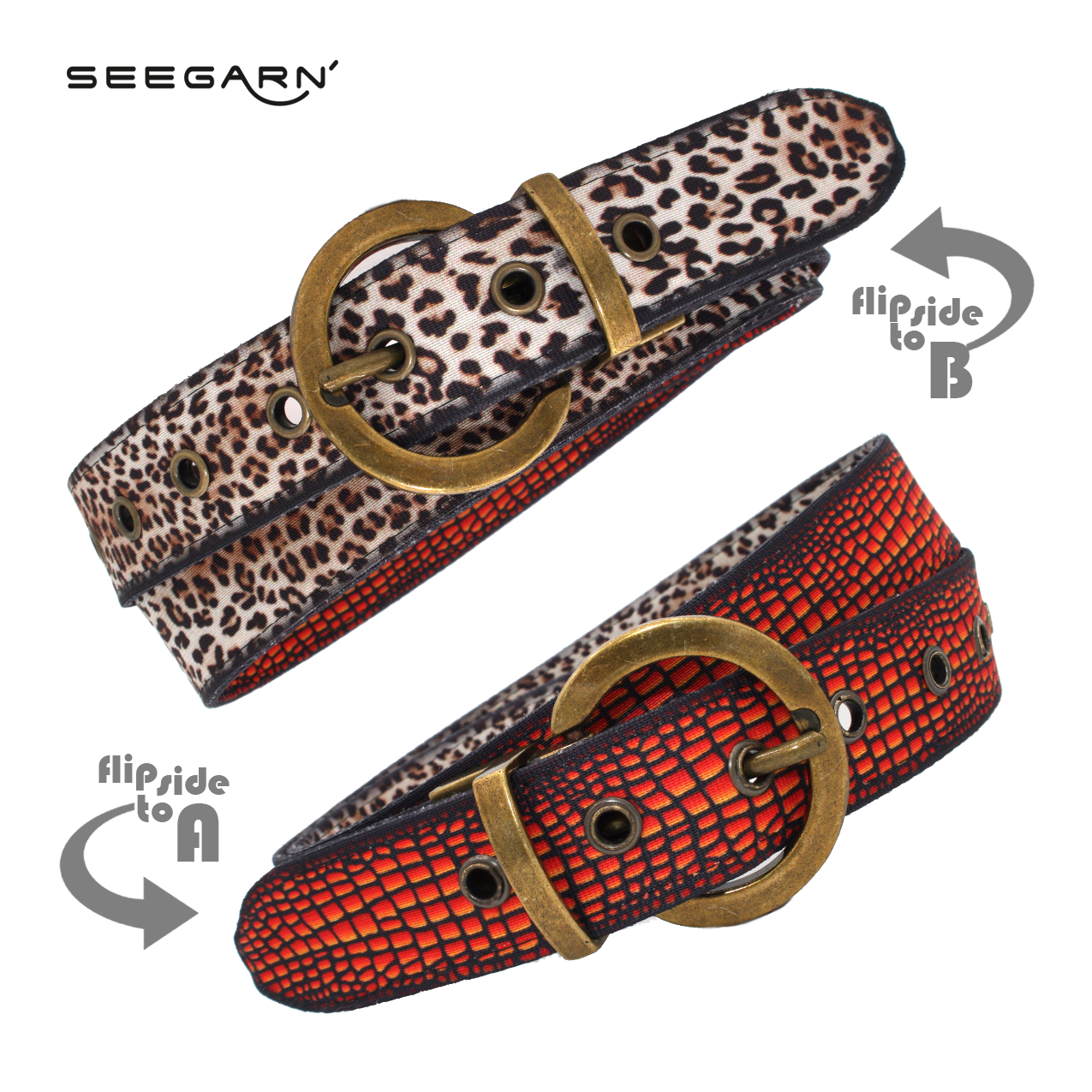 Seegarn - Reversible belt "SeeTier" 3cm