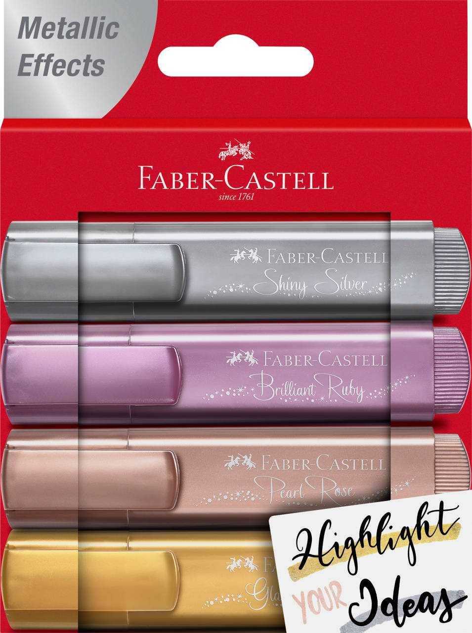 Faber-Castell - Highlighter Metallic 4pcs case