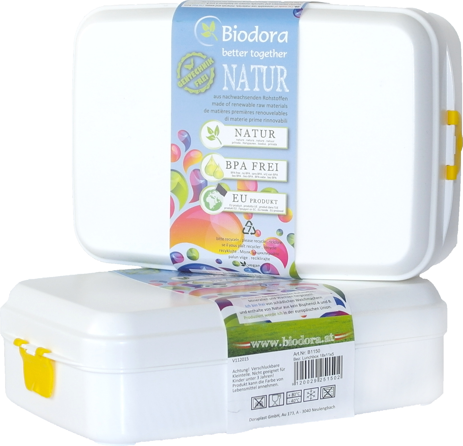 Biodora - storage box 0.8 liters (bio-plastic)