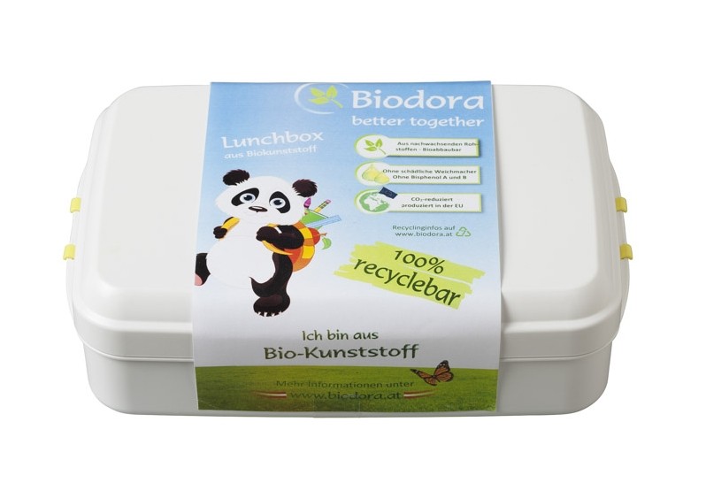 Biodora - lunch box with print "sloth" (bio-plastic)