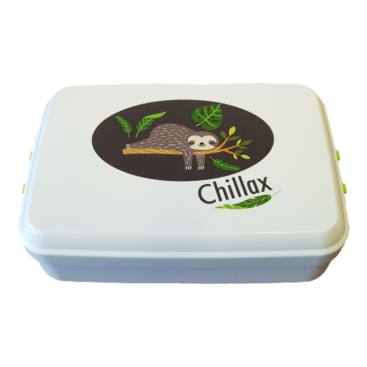Biodora - lunch box with print "sloth" (bio-plastic)