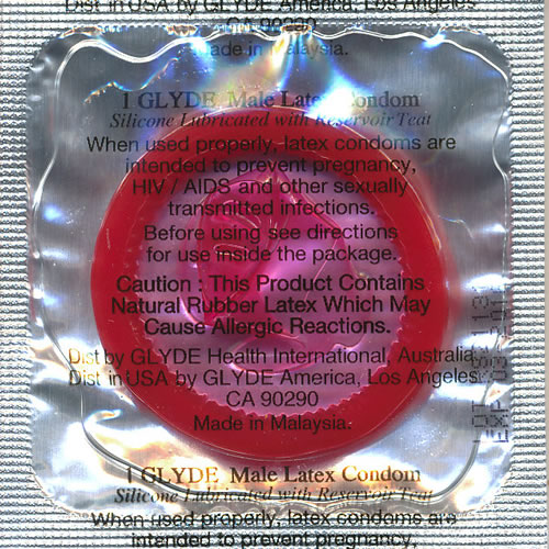 Glyde - Ultra Condoms - Slimfit Strawberry
