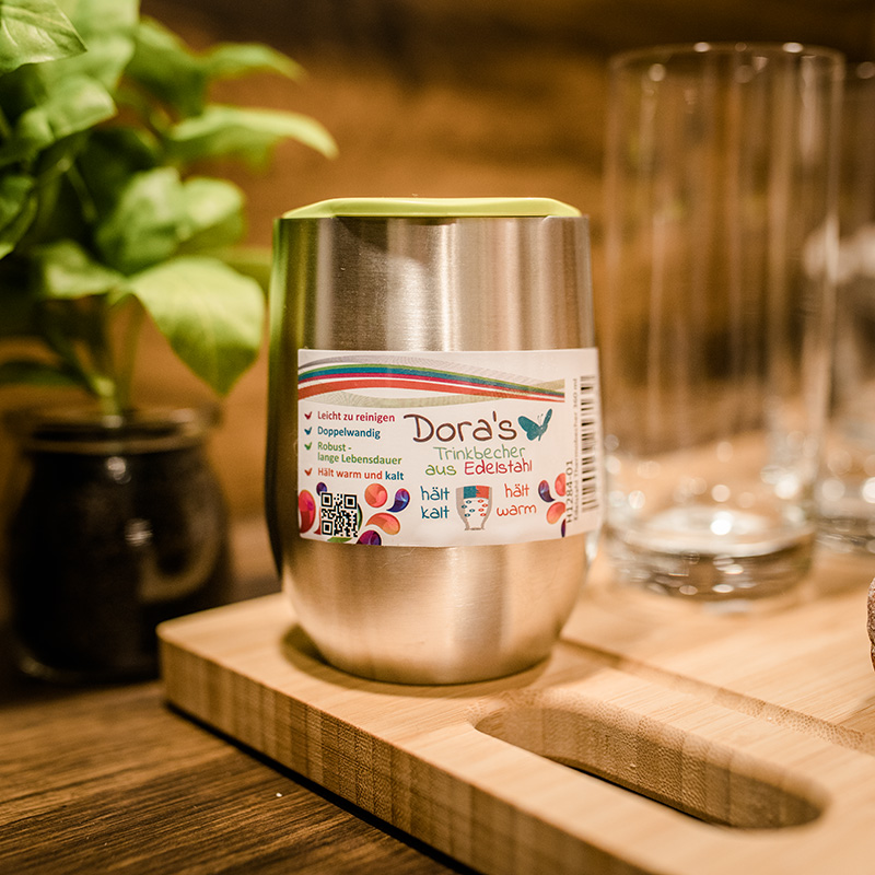 Dora - double wall stainless steel mug 360ml