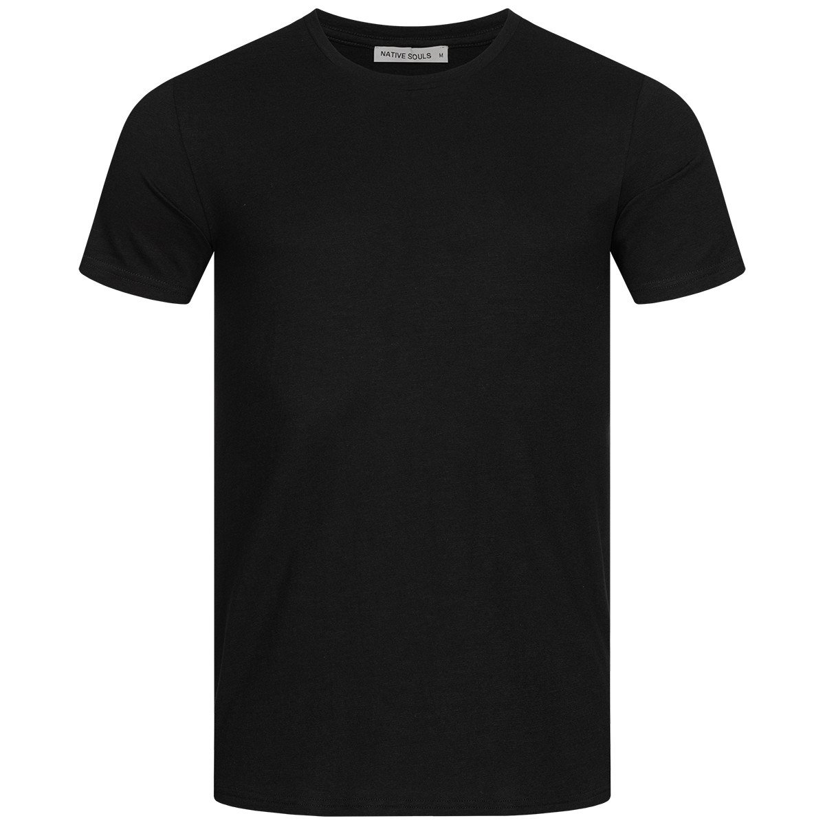 Skinne hård mikrocomputer Slub Men's t-shirt - Basic - black | vegan