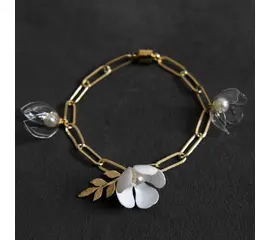 Upcycle with Jing - Upcycled Triple-flower Bracelet