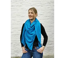 süßstoff - Comfy sea blue triangle scarf