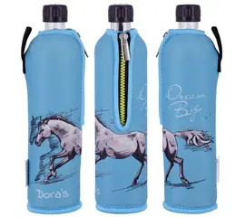 Dora - glass water bottle special edition horse