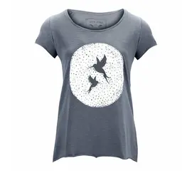 Slub T-Shirt for women -2 Kolibri – dark grey