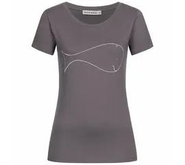T-Shirt for women - Whale - charcoal
