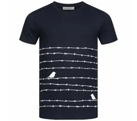Men's t-shirt - Barbwire - navy