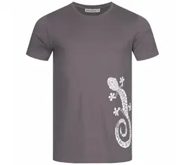 Men's t-shirt - Gecko - charcoal