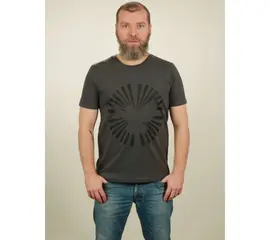 Men's t-shirt - Dove Sun - dark grey
