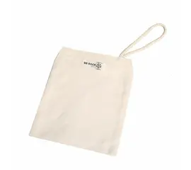Reclosable cotton bag with velcro closure / canvas bag