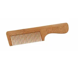 Bamboo comb with handle