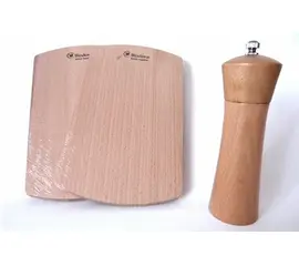Biodora set with cutting board and spice grinder beech wood