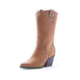 A Perfect Jane - Laura vegan high boots in Brown