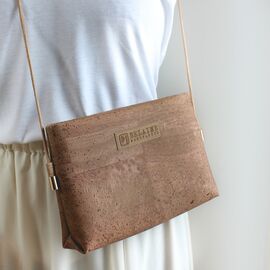 Belaine - Mini Sling Bag - Tobacco brown cork in Brown