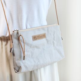 Belaine - Mini Sling Bag - Light Grey Paper in Grey