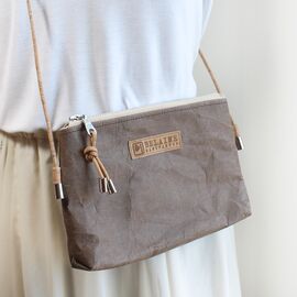 Belaine - Mini Sling Bag - Dark Brown Paper in Brown