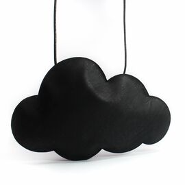 Belaine - Midi Sling Bag Cloud - Cork Black in Black