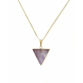 Crystal and Sage - Amethyst Triangle Necklace