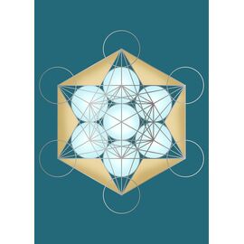 Crystal and Sage - Poster Cube Metatron