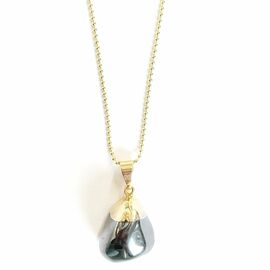 Crystal and Sage - Pyrite Necklace Gold Plated