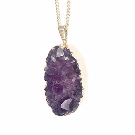 Crystal and Sage - Gold Plated Amethyst Necklace