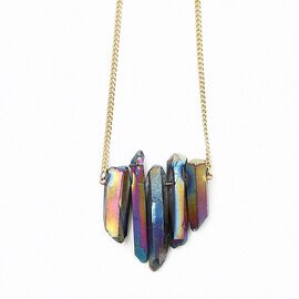 Crystal and Sage - Rainbow Quartz Collier Vibrant