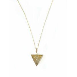 Crystal and Sage - Necklace Citrin Triangle