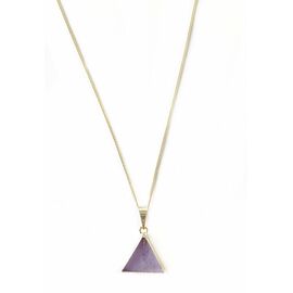 Crystal and Sage - Amethyst Triangle Necklace