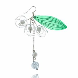 Upcycle with Jing - Boucles d'oreilles longues Muguet