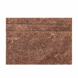 IKON - Coconut Leather Card Holder - Cutch Brown