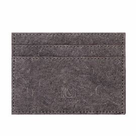 IKON - Coconut Leather Card Holder - Dark Grey