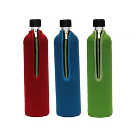 Dora - neoprene cover for glass water bottle by Biodora