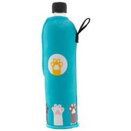 Dora - drinking bottle glass with neoprene cover