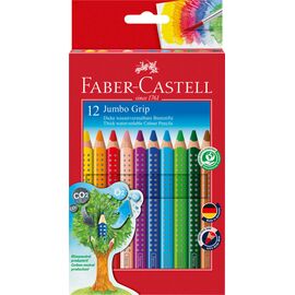 Faber-Castell - Coloured pencil Jumbo Grip 12-pack cardboard box