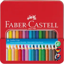 Faber-Castell - Buntstick Jumbo Grip 16er Metalletui