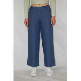 Bloomers - Light blue 6/8 linen pants - Petra-
