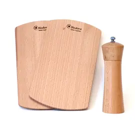 Biodora - spice mill with 2 wooden boards