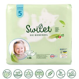 Swilet - Organic diaper Junior Sz.5