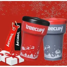 NOWASTE - Christmas mug 400 ml in red or gray