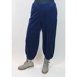 Bloomers - Ankle Length Corduroy Pants- Blue