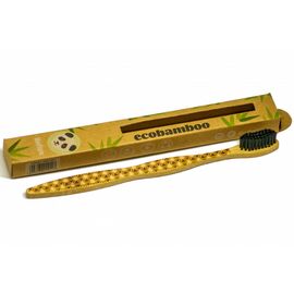 Ecobamboo - Bamboo toothbrush medium black