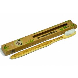 Ecobamboo - Soft white vegan bamboo toothbrush