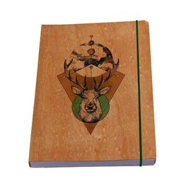Forest child - notebook deer - cherry or walnut