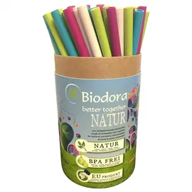 Biodora - Organic drinking straws with cleaning brush