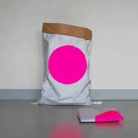 kolor - paper bag from waste paper with pink dot